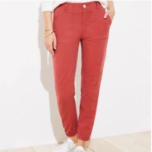 Loft High Waist Utility Casual Jogger Pants Size 4